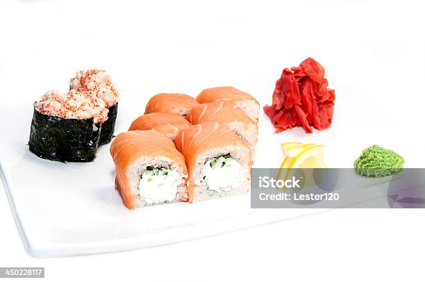 Japanese Rolls Stock Photo - Download Image Now - Appetizer, Asian Culture, Crab - Seafood