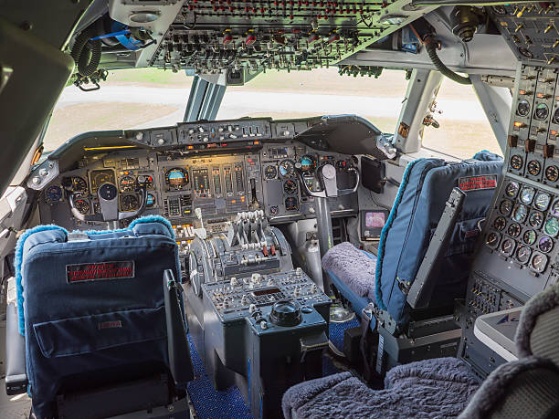Cтоковое фото Cockpit из jumbo jet