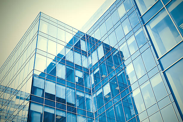 istock blue modern business buildings 450234375