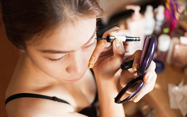 istock Close up woman in makeup 450234801