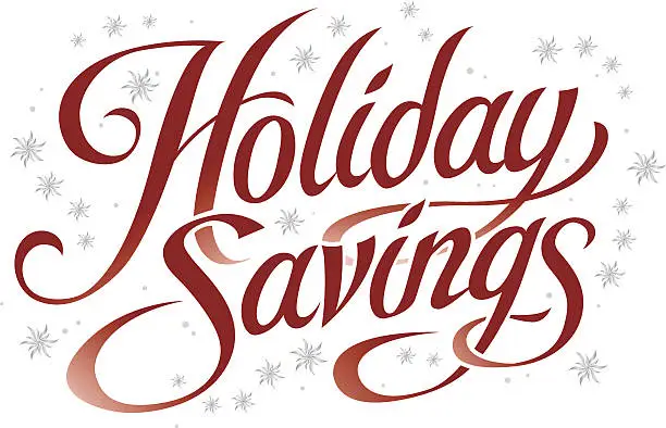 Vector illustration of Holiday_Savings_Script