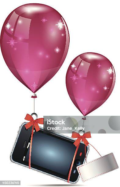 Подарок На Мобильный Телефон — стоковая векторная графика и другие изображения на тему Беспроводная технология - Беспроводная технология, Бизнес, Векторная графика