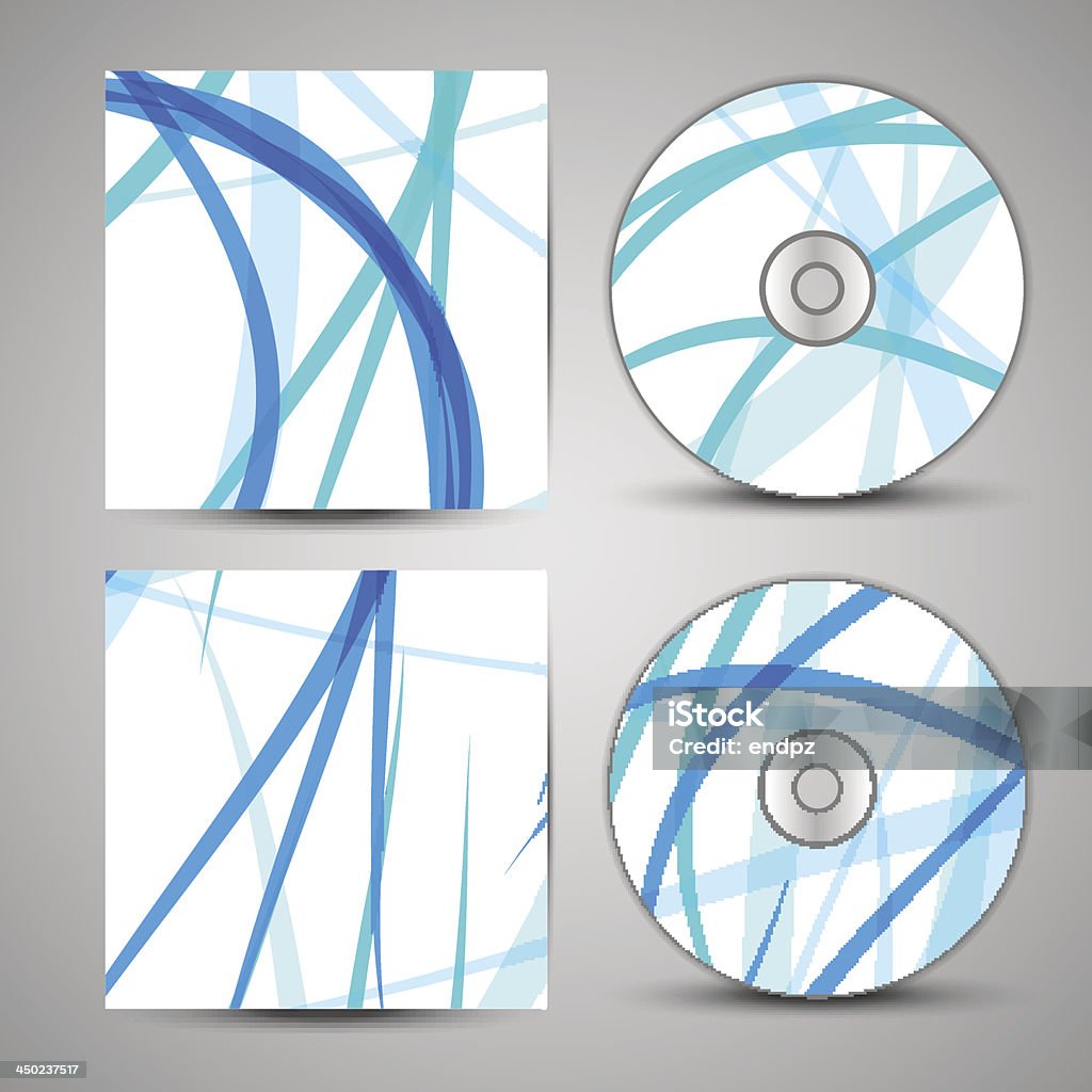 Vecteur de couverture de cd pour votre design - clipart vectoriel de Abstrait libre de droits