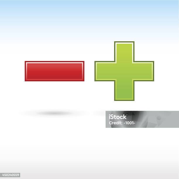 Плюс Знак Минус Зеленый Красный Значок Web Интернет Математический — стоковая векторная графика и другие изображения на тему Аптечка первой помощи
