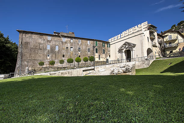 The Sun Gate, south door  of Praeneste , stock photo