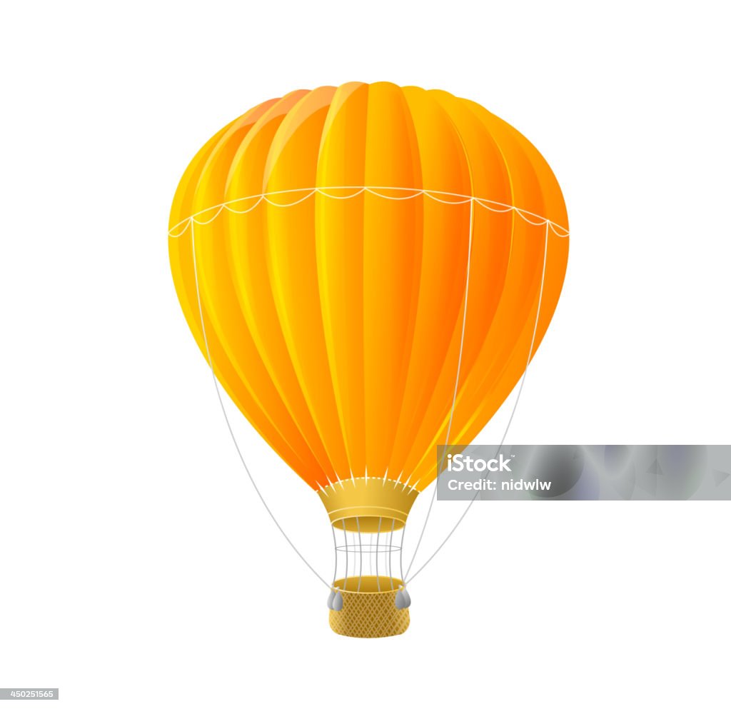 Pomarańczowy air Balon - Grafika wektorowa royalty-free (Badanie)