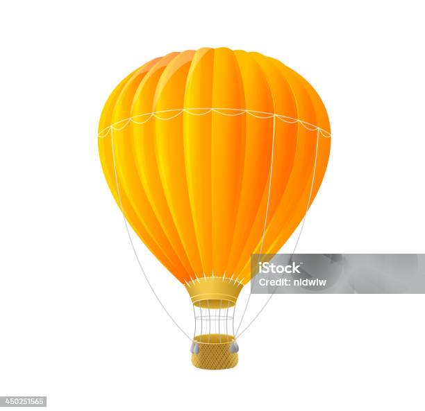 Pomarańczowy Air Balon - Stockowe grafiki wektorowe i więcej obrazów Badanie - Badanie, Balon na hel, Balon na ogrzane powietrze