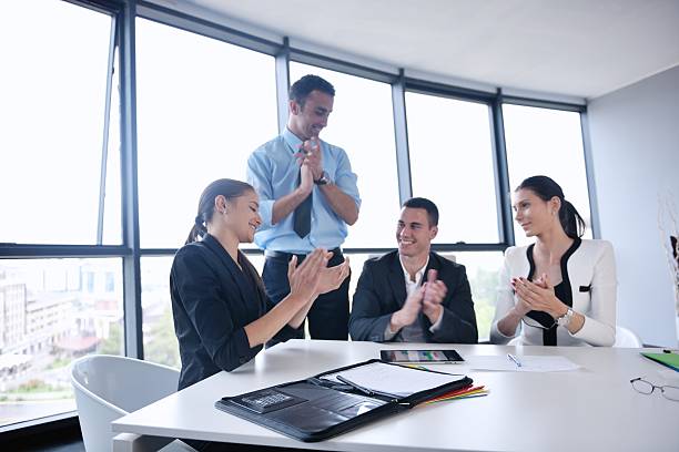 istock business people in a meeting at office 450256941
