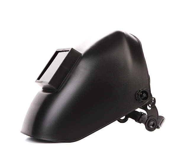 istock Close up of welding mask. Side view. 450259325