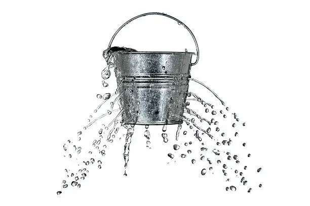 Photo of bucket with holes