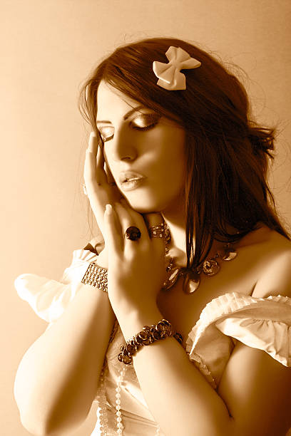 istock attractive beautiful fashion portrait 450266475