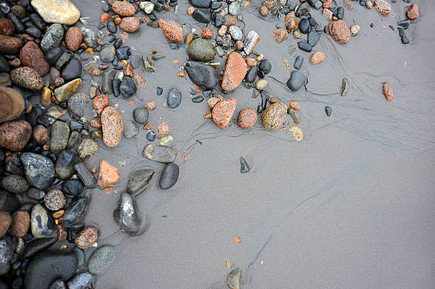 Pebbles on the Beach stock photo