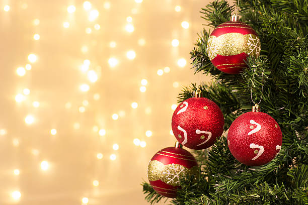 istock Closeup of Christmas-tree decorations 450279035
