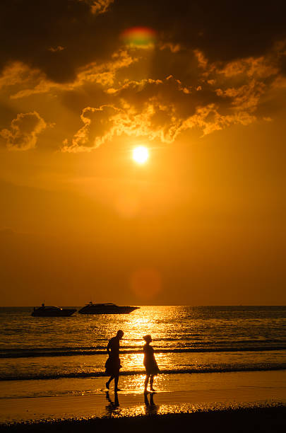 istock Evening scene with sunset on sea 450279769