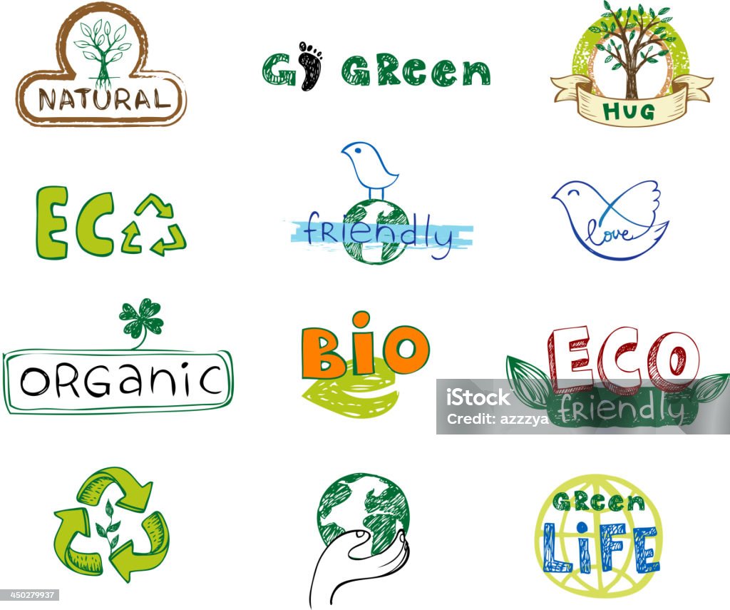 Eco Label - clipart vectoriel de Abstrait libre de droits