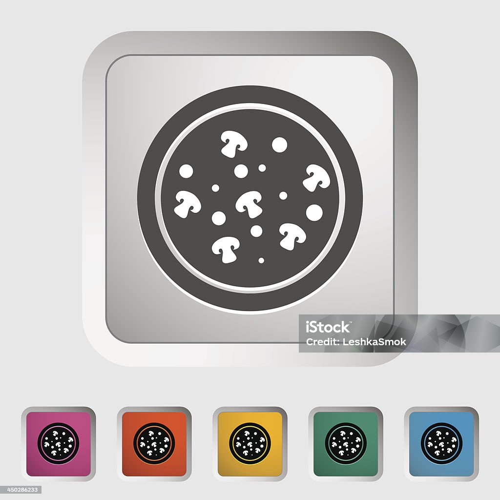 Icono de pizza - arte vectorial de Aceituna negra libre de derechos