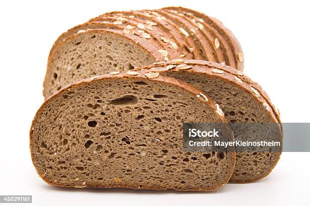 Malt Bread Slivered Stock Photo - Download Image Now - Bread, Chopped Food, Food and Drink