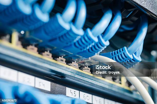 Server Network Panel Stock Photo - Download Image Now - Blue, Business, CPU