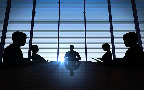 istock Business people having on presentation at office 450293517