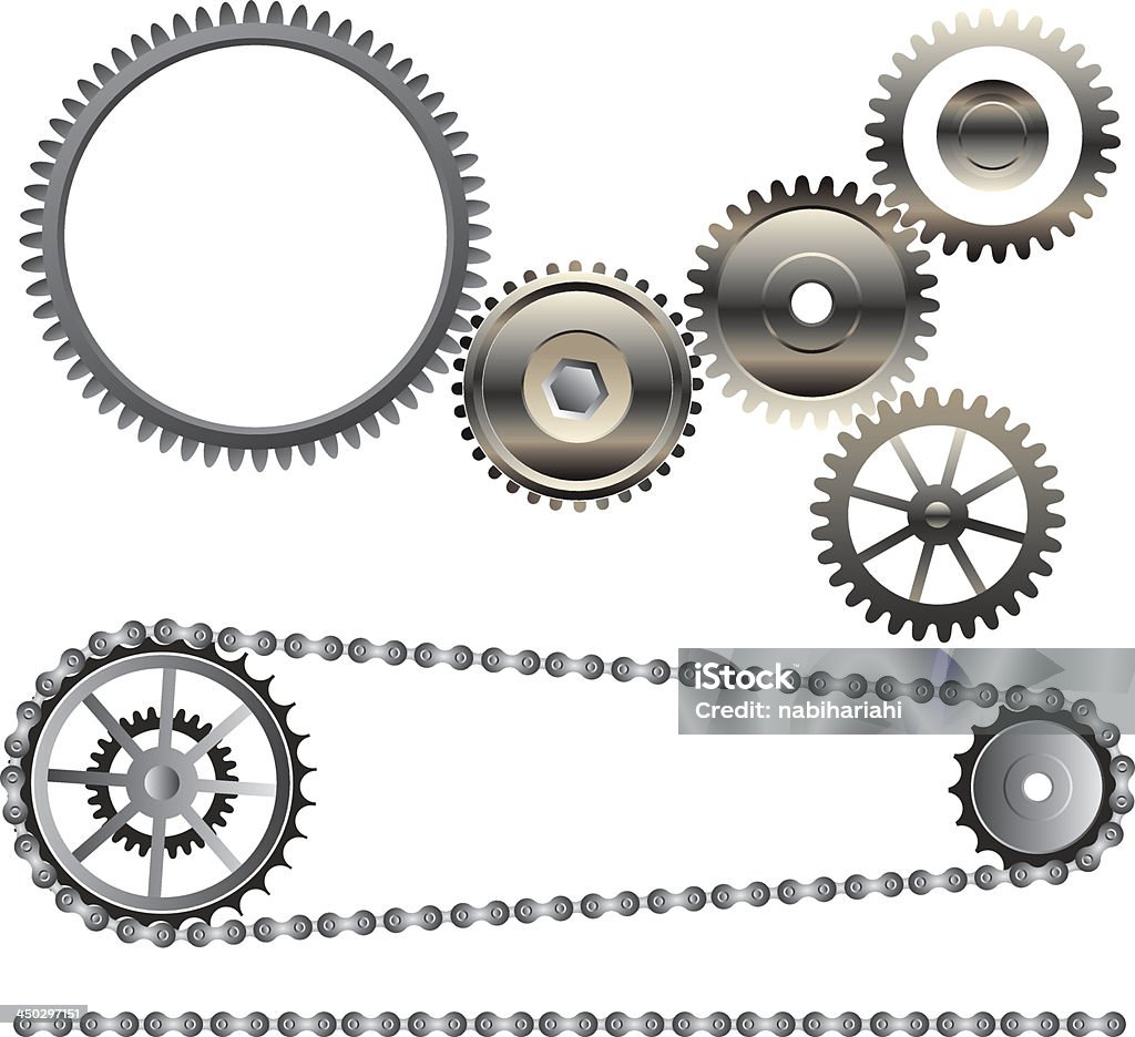 Шестерни-иллюстрация - Векторная графика Machinery роялти-фри