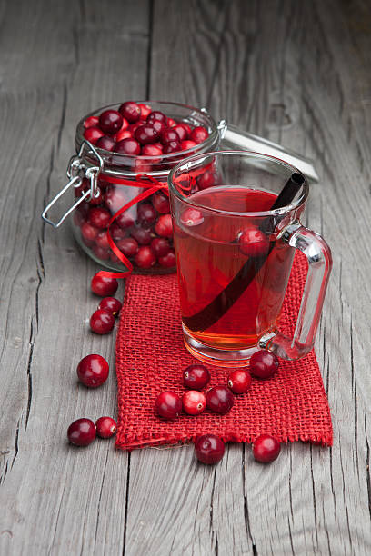 istock Fresh organic cranberry juice 450300877
