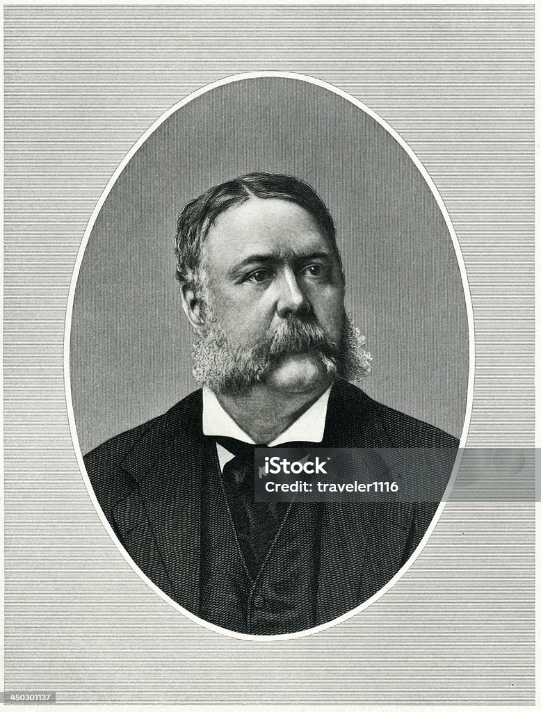 Prezes Chester Alan Arthur - Zbiór ilustracji royalty-free (Chester A. Arthur)