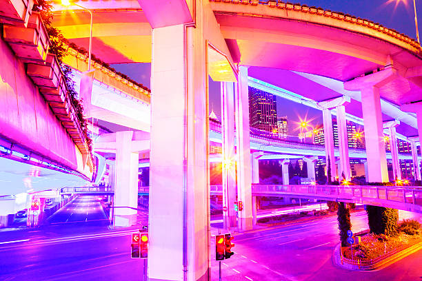 istock Shanghai Traffic at Night 450305147