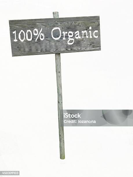 Sign 100 Organic Isolated Stock Photo - Download Image Now - Concepts, Concepts & Topics, Cut Out