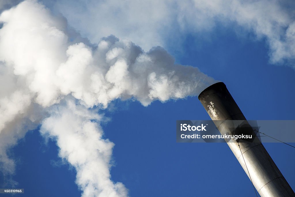 Smoke Stack Industrial Smoke Stack Stock Photo - Download Image Now - Blue ...