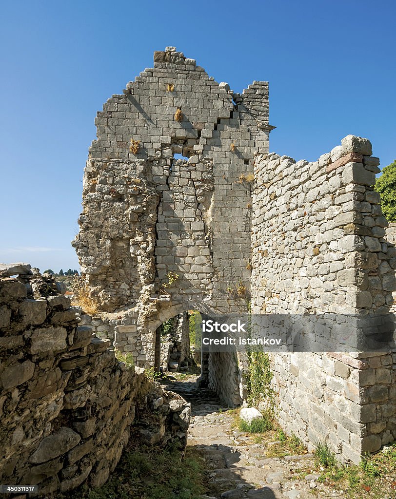 Rovine dell'antica città di Bar, Montenegro - Foto stock royalty-free di Antivari - Montenegro