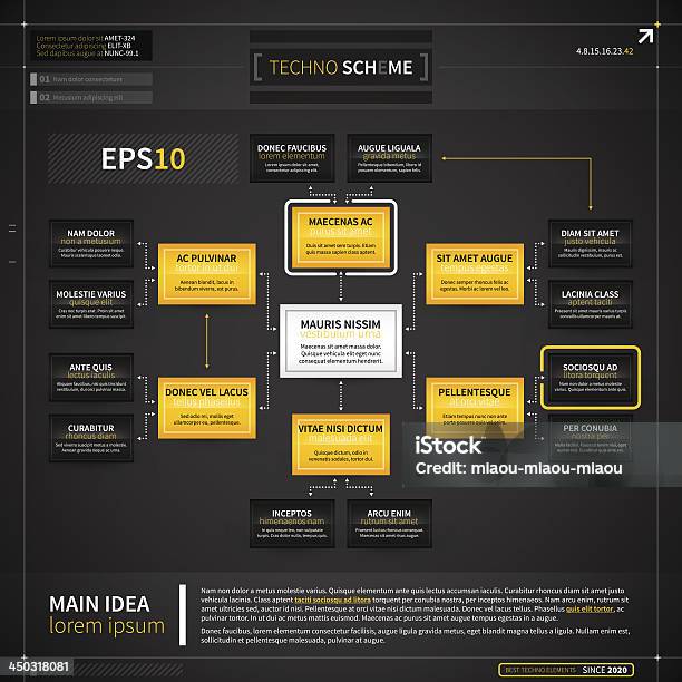 Techno Sfondo - Immagini vettoriali stock e altre immagini di Illustrazione - Illustrazione, Immagine a colori, Infografica