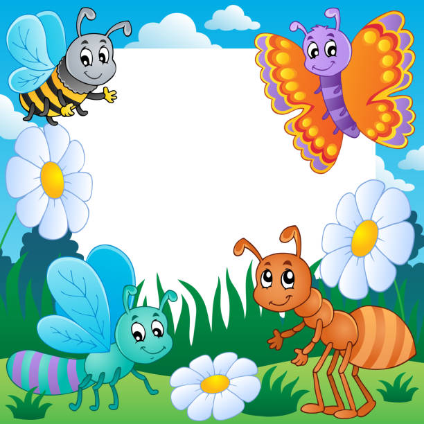 ilustrações de stock, clip art, desenhos animados e ícones de frame com erros tema 3 - field image computer graphic bee