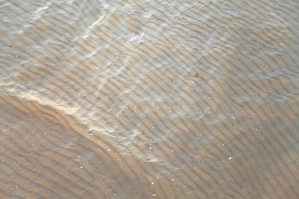 Sand Ripples in Water stock photo