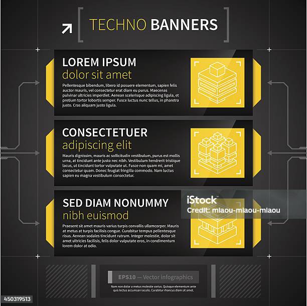 Fundo De Techno - Arte vetorial de stock e mais imagens de Ilustração - Ilustração, Imagem a cores, Infográfico