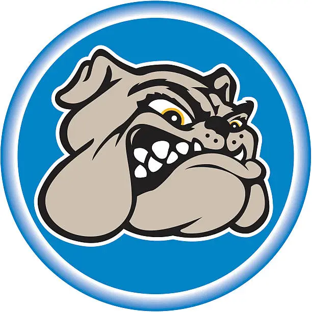 Vector illustration of Bulldog Emblem