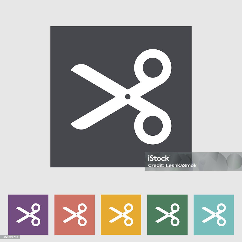 Scissors Scissors. Single icon. Vector illustration.. Clip Art stock vector