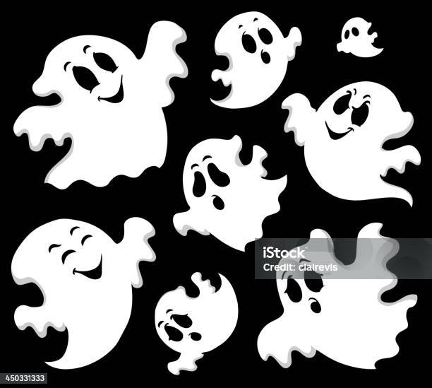 Ghost Theme Image 1 Stock Illustration - Download Image Now - Abstract, Cartoon, Computer Graphic