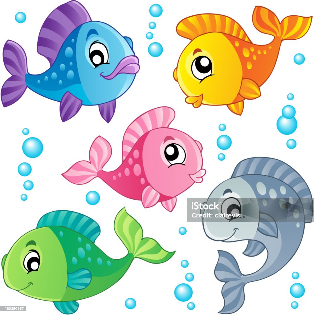 Various cute fishes collection 3 Various cute fishes collection 3 - vector illustration. Animal stock vector