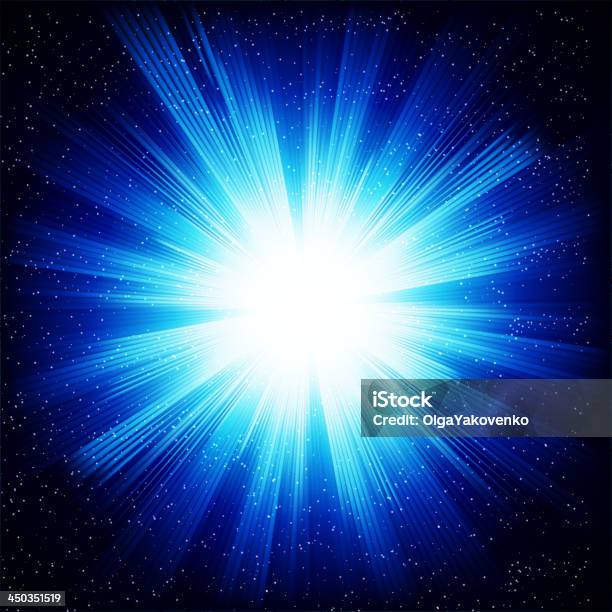Яркая Star — стоковая векторная графика и другие изображения на тему Большой взрыв - Большой взрыв, Взрывающийся, Полярная звезда