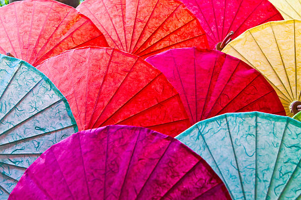 istock Umbrellas in Chiang Mai, Thailand. 450351685