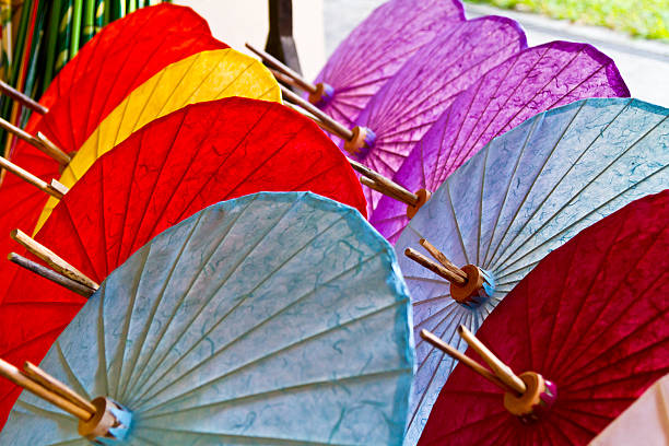 istock Umbrellas in Chiang Mai, Thailand. 450351763