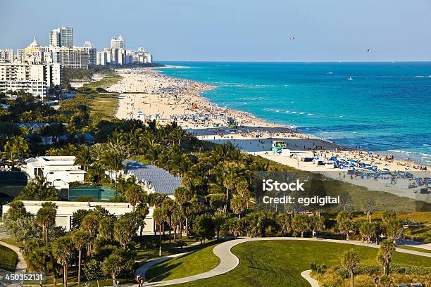 South Beach Miami Florida Stock Photo - Download Image Now - Architecture, Beach, Blue