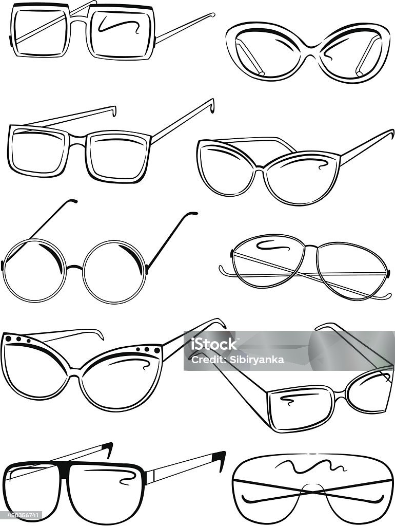 Mujeres gafas de sol - arte vectorial de Abstracto libre de derechos