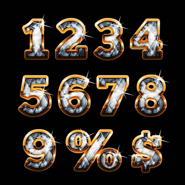 11,700+ Diamond Numbers Stock Illustrations, Royalty-Free Vector
