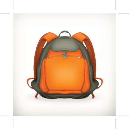Backpack. Eps10 vector illustration contains transparency and blending effects.