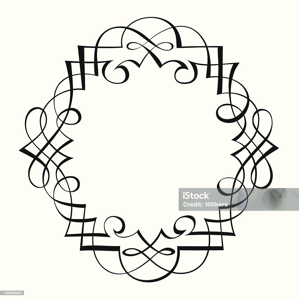 Telaio decorativo ornamentale di Calligrafia - arte vettoriale royalty-free di Arte