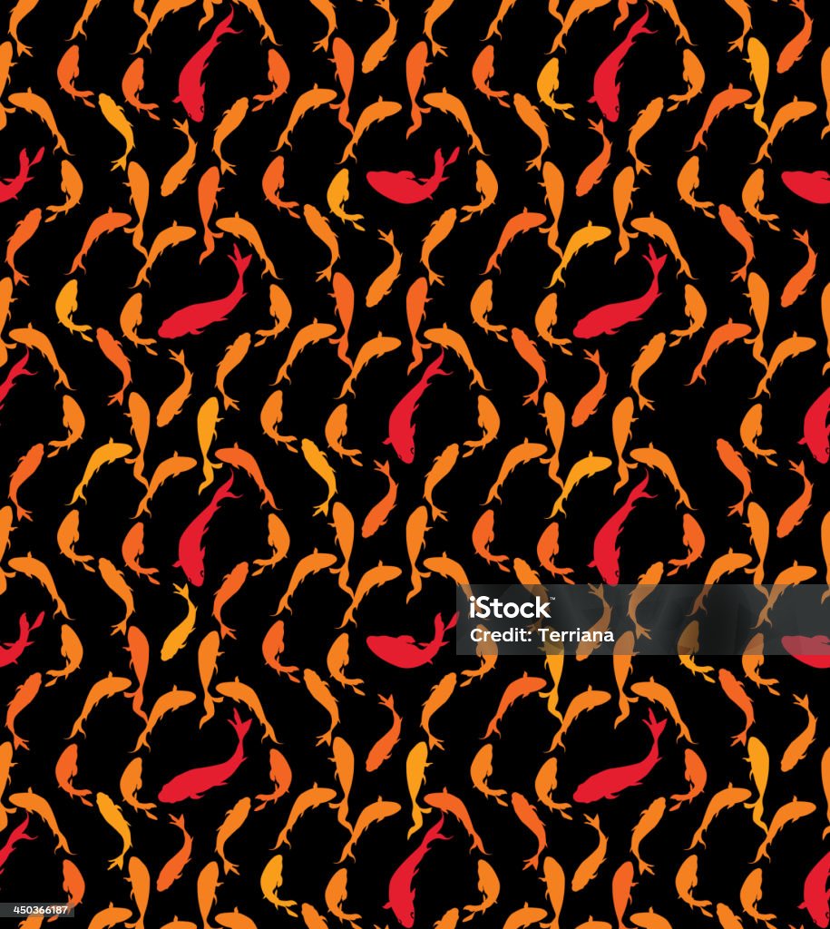 Interlocking Fish Background Fish Seamless Backdrop Stock Illustration - Download Image Now ...