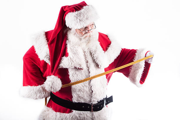 istock Santa Claus worried for is shape 450367575