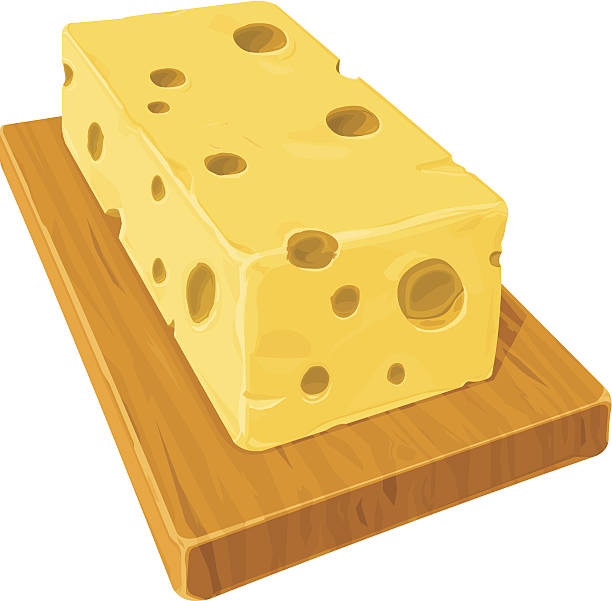 치즈 아이콘크기 - cheese swiss cheese portion vector stock illustrations