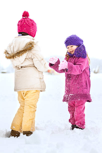 istock Happy family enjoying in winter 450392101